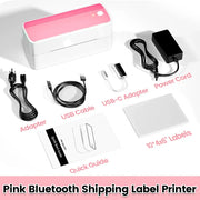 Phomemo 241 Bluetooth Thermal Label Printer Wireless Small Shipping Label Printer 4X6 Compatible with iPhone Android Mac Window