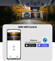 Dash Cam 4K UHD Recording Car Camera DVR Night Vision Video Recorder Built-In Wi-Fi Support GPS 24H Parking